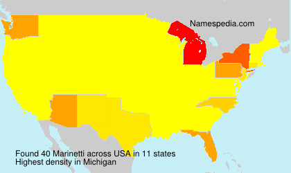 Surname Marinetti in USA