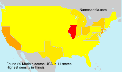 Surname Marinic in USA