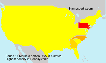 Surname Marsalo in USA
