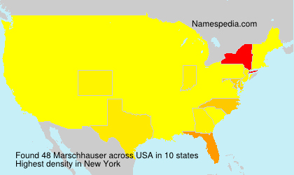 Surname Marschhauser in USA