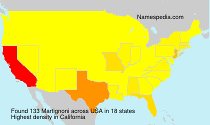 Surname Martignoni in USA