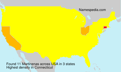 Surname Martinenas in USA