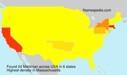 Surname Martinian in USA