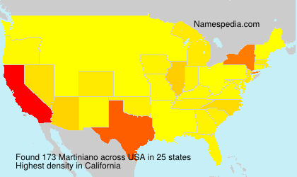 Surname Martiniano in USA