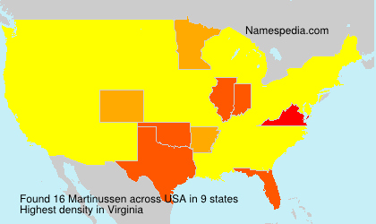 Surname Martinussen in USA