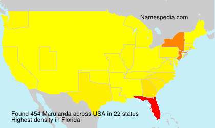 Surname Marulanda in USA