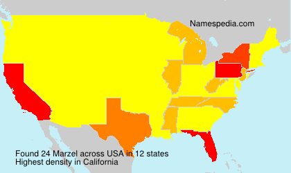 Surname Marzel in USA