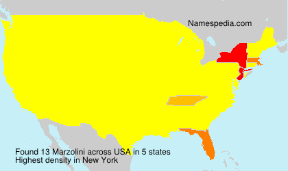 Surname Marzolini in USA