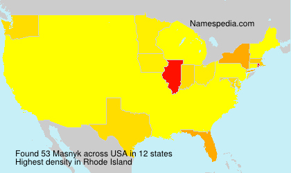 Surname Masnyk in USA