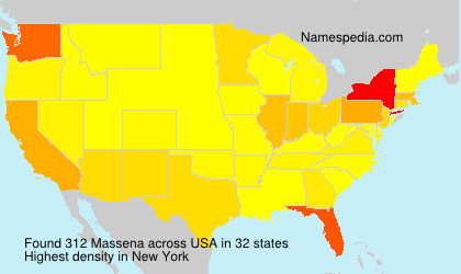 Surname Massena in USA