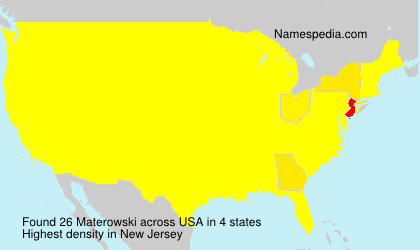 Surname Materowski in USA