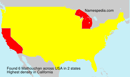 Surname Mathouchan in USA
