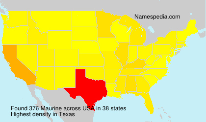Surname Maurine in USA