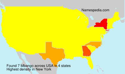 Surname Mbango in USA