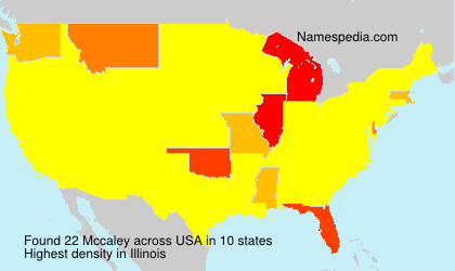 Surname Mccaley in USA