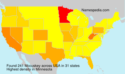 Surname Mccuskey in USA