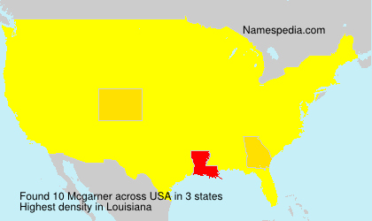 Surname Mcgarner in USA