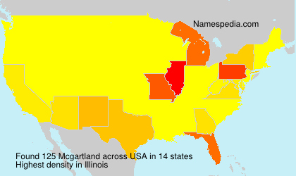 Surname Mcgartland in USA