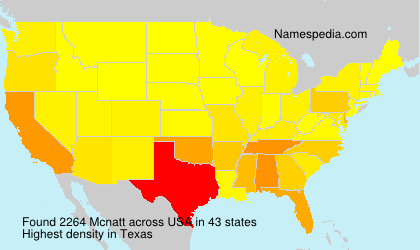 Surname Mcnatt in USA