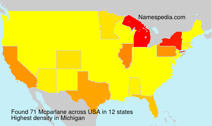 Surname Mcparlane in USA