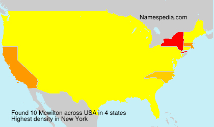 Surname Mcwilton in USA