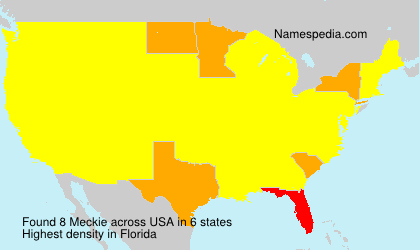 Surname Meckie in USA