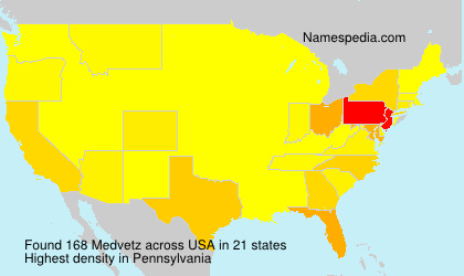 Surname Medvetz in USA