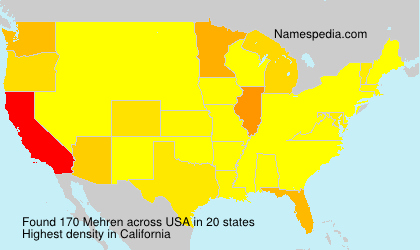 Surname Mehren in USA