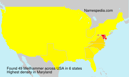 Surname Meilhammer in USA