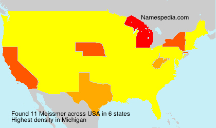 Surname Meissmer in USA