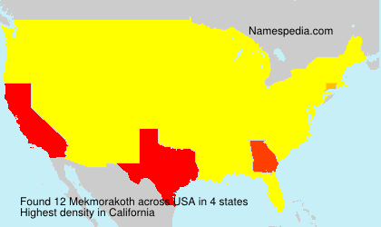 Surname Mekmorakoth in USA