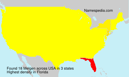 Surname Melgen in USA