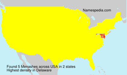 Surname Menashes in USA