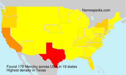 Surname Menchu in USA