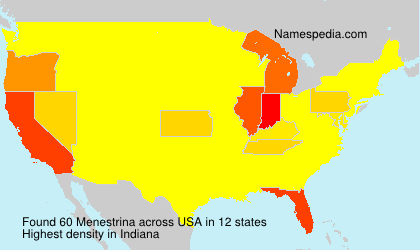 Surname Menestrina in USA