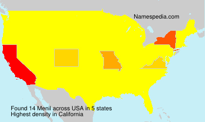 Surname Menil in USA