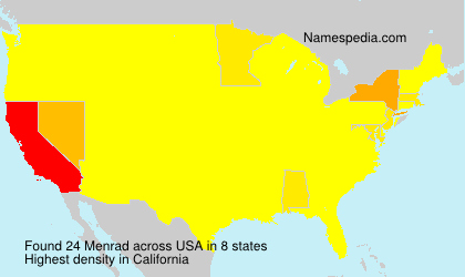 Surname Menrad in USA