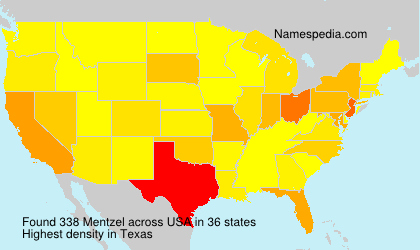 Surname Mentzel in USA