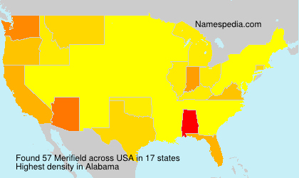 Surname Merifield in USA
