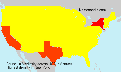 Surname Merlinsky in USA