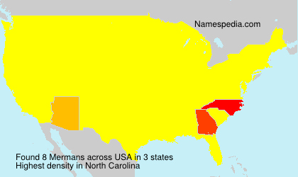 Surname Mermans in USA