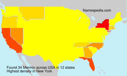 Surname Mermin in USA
