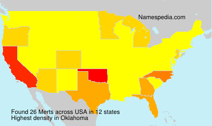 Surname Merts in USA