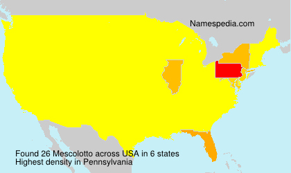Surname Mescolotto in USA