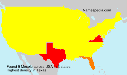 Surname Meselu in USA