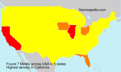Surname Metille in USA