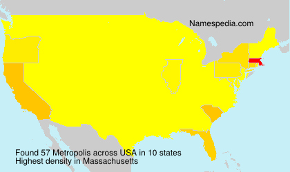 Surname Metropolis in USA