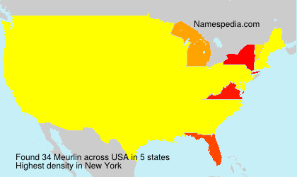 Surname Meurlin in USA