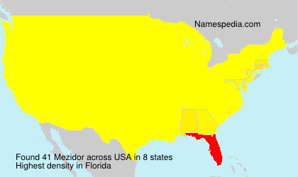 Surname Mezidor in USA
