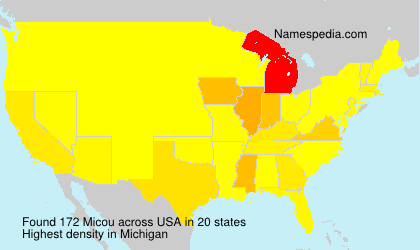 Surname Micou in USA
